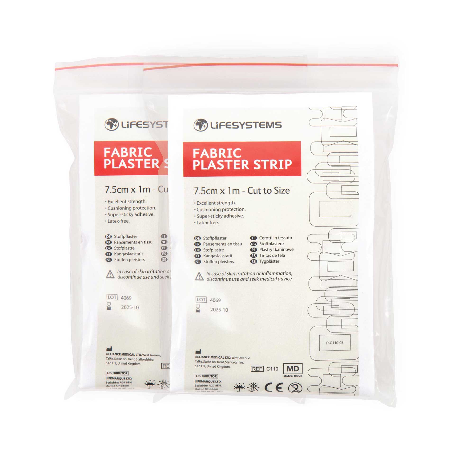 Plaster Fabric Strip - variant[7.5cm x 1m (Pack of 2)]