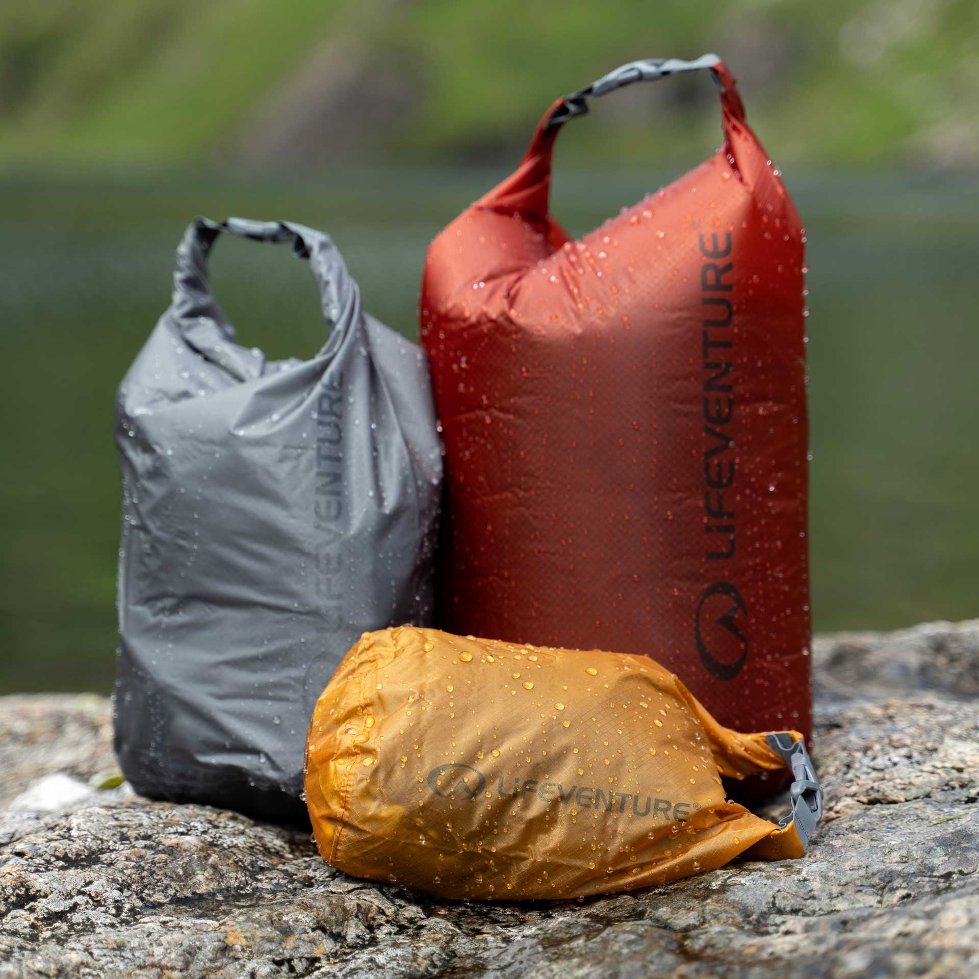 Ultralight Dry Bag - variant[Rust/Grey/Yellow,1L 2L 5L Multipack]