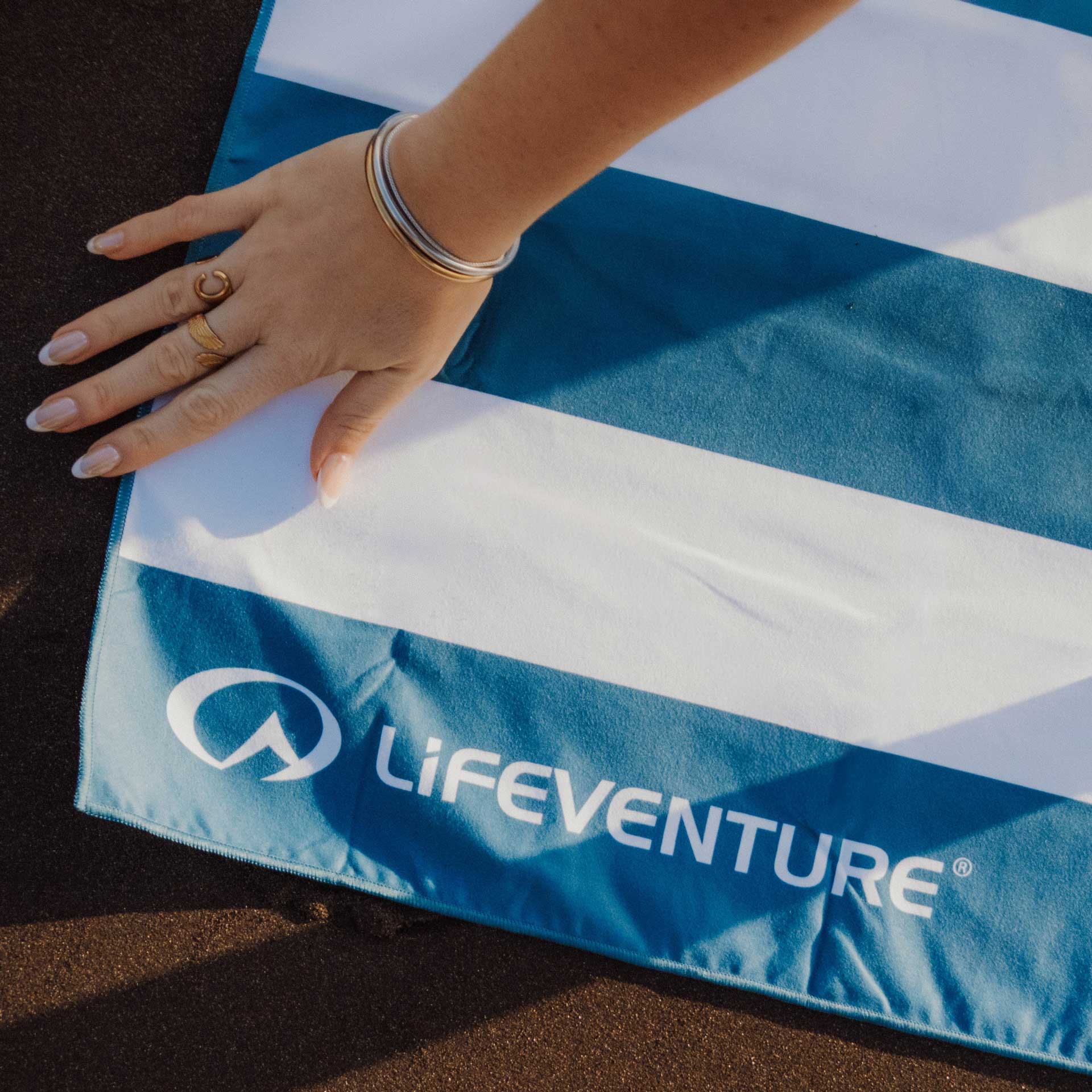 SoftFibre Recycled Towels - variant[Blue Stripe]