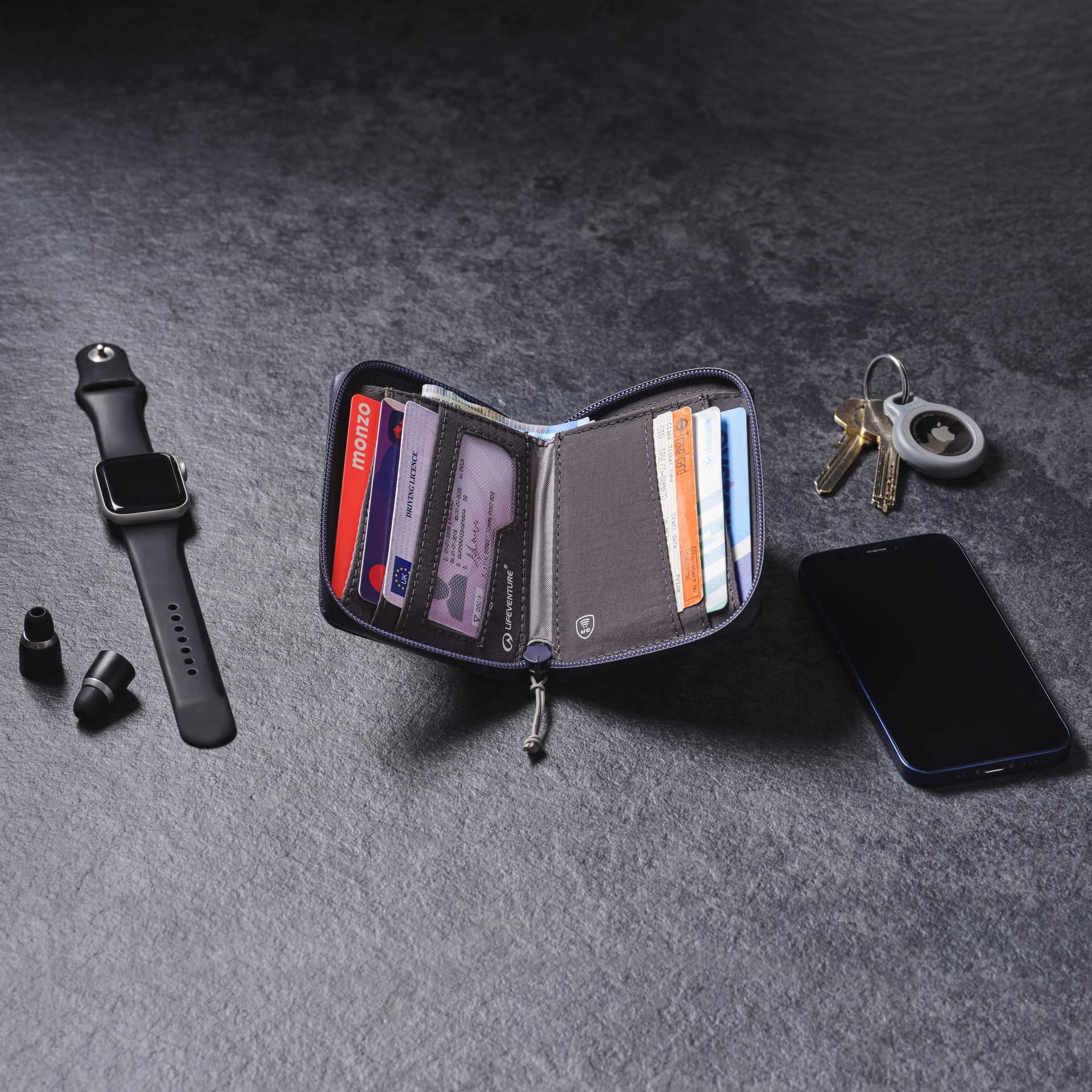 RFiD Bi-Fold Wallet - variant[Navy]