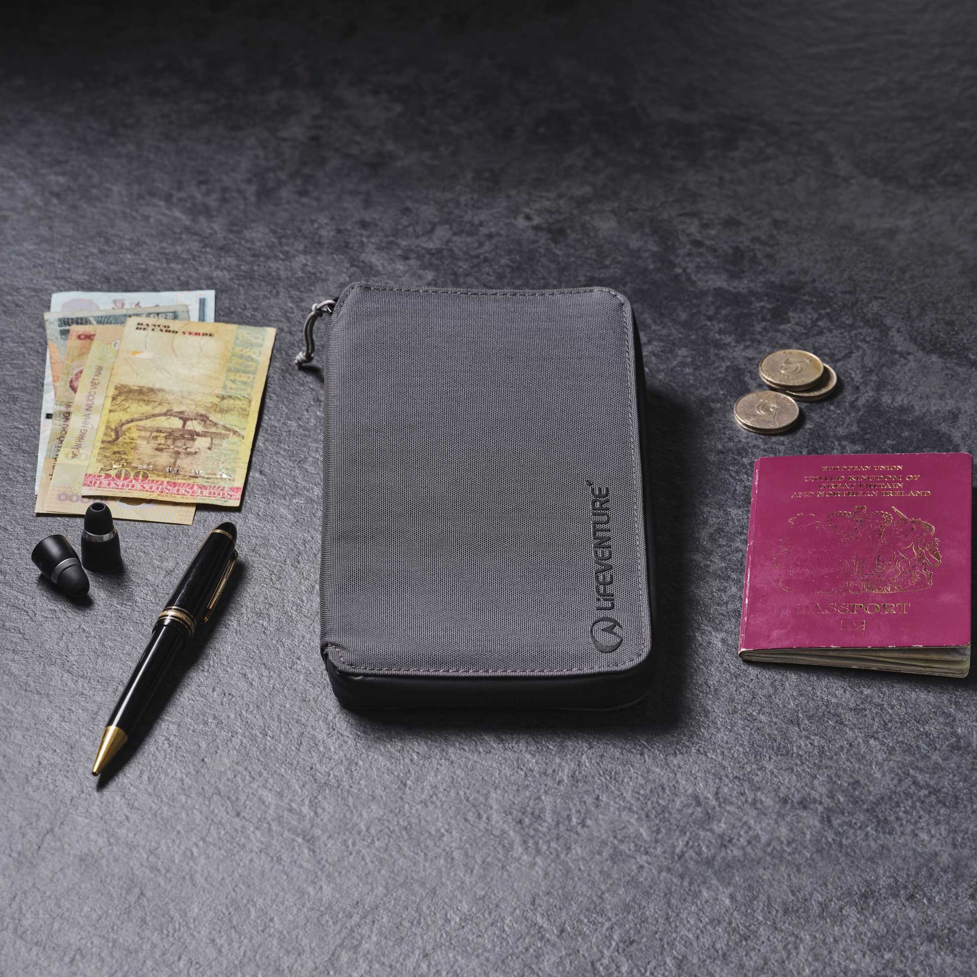 RFiD Travel Wallet (Grey)
