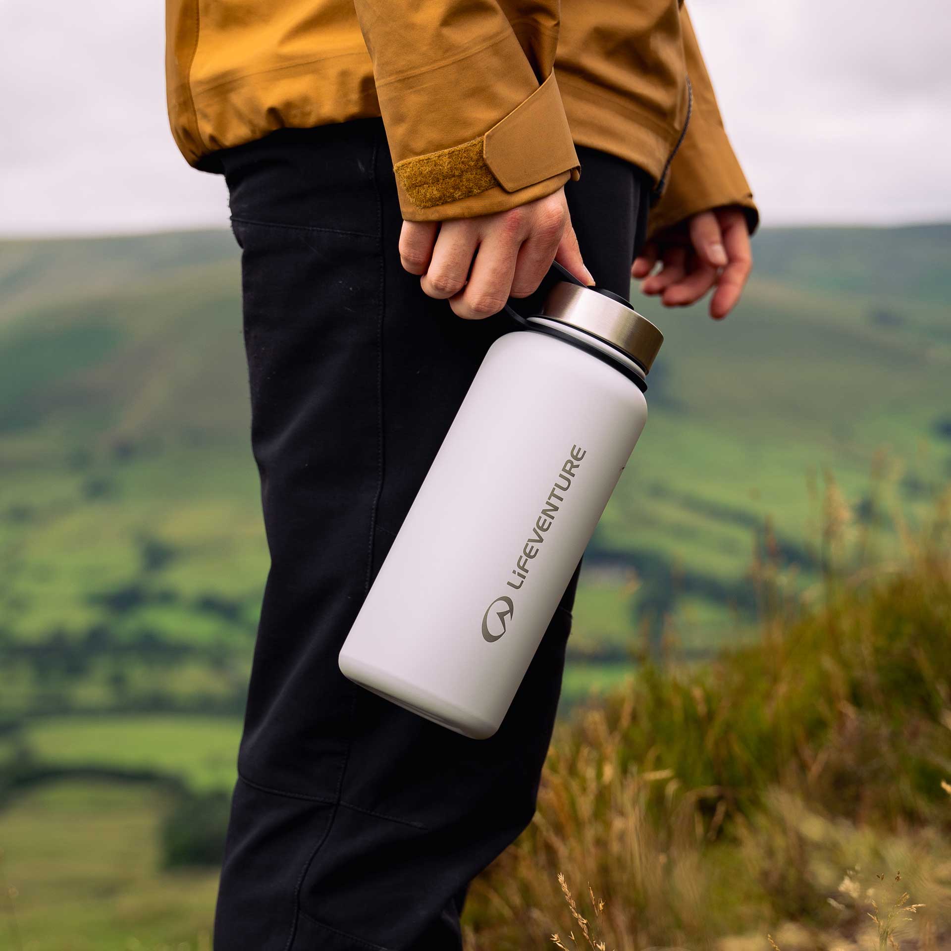Stainless Steel Flask 1000ml - variant[Matt Light Grey]