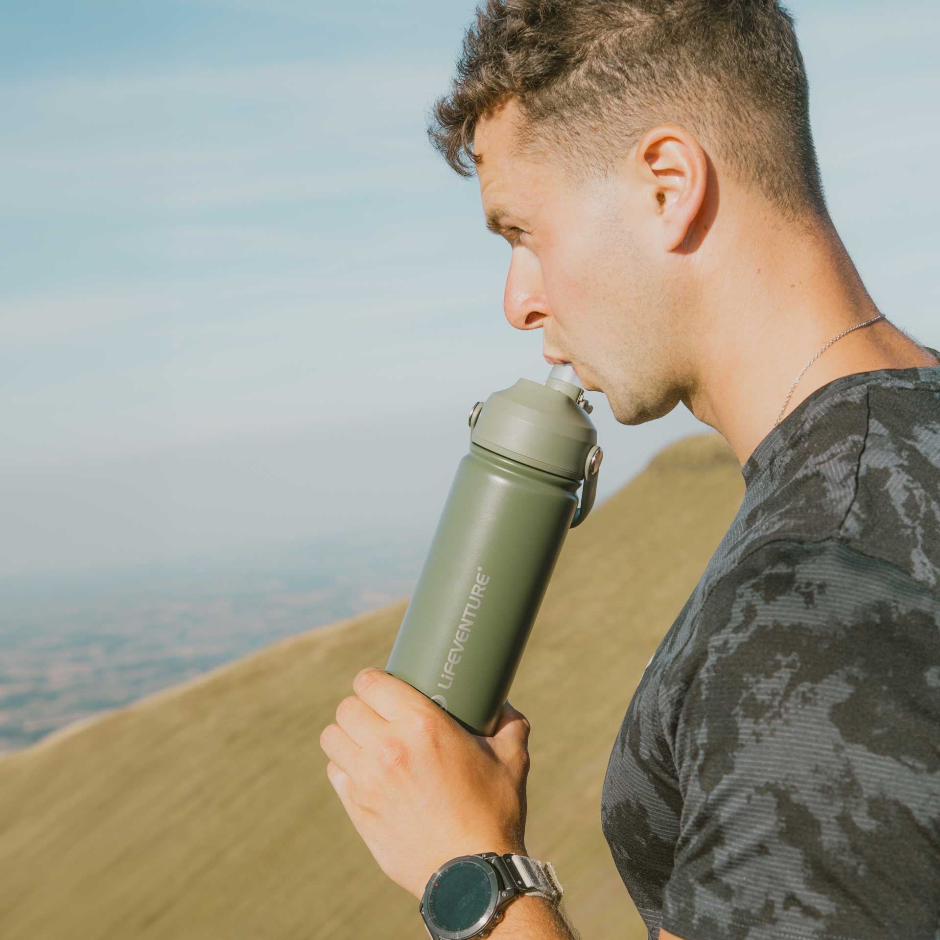 Flip-Top Flask - variant[Khaki]