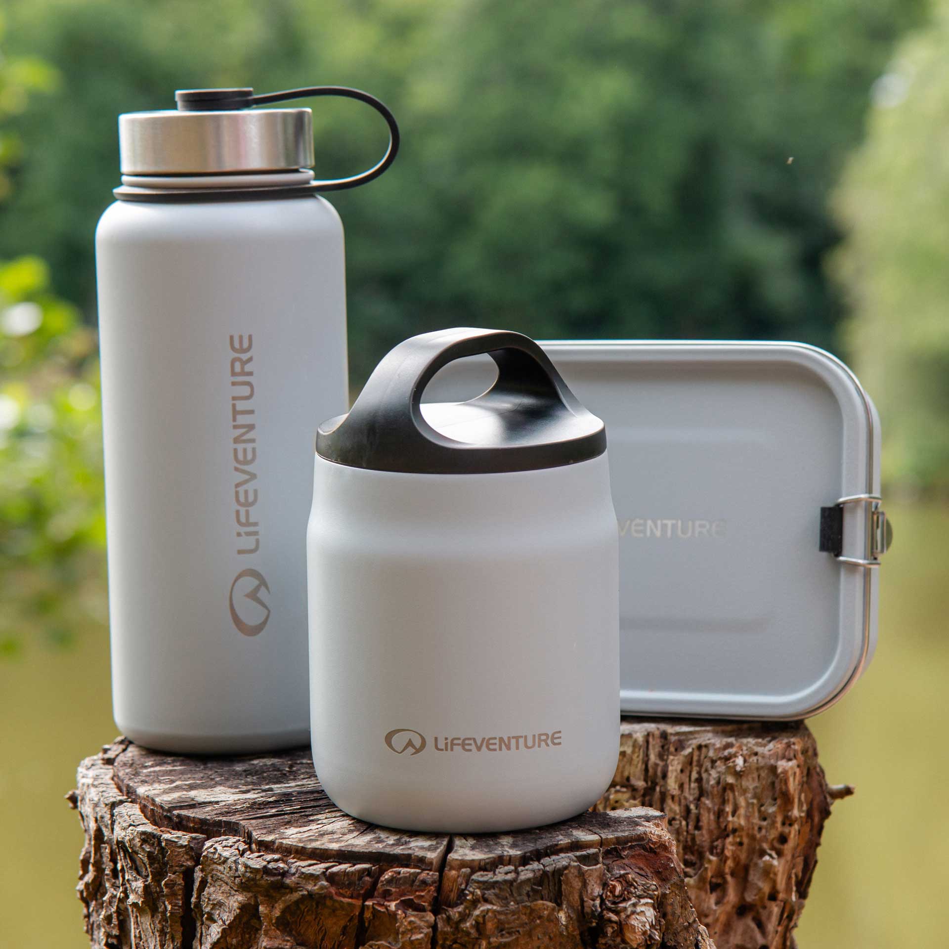 Stainless Steel Lunch Box - variant[Light Grey]