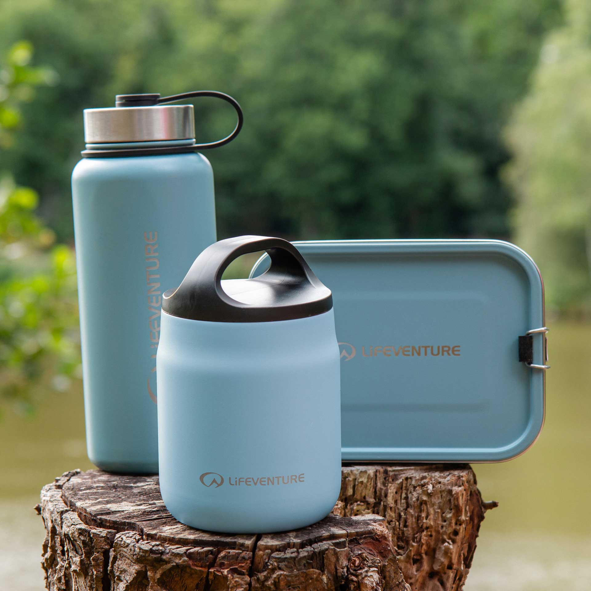 Stainless Steel Lunch Box - variant[Ice Blue]