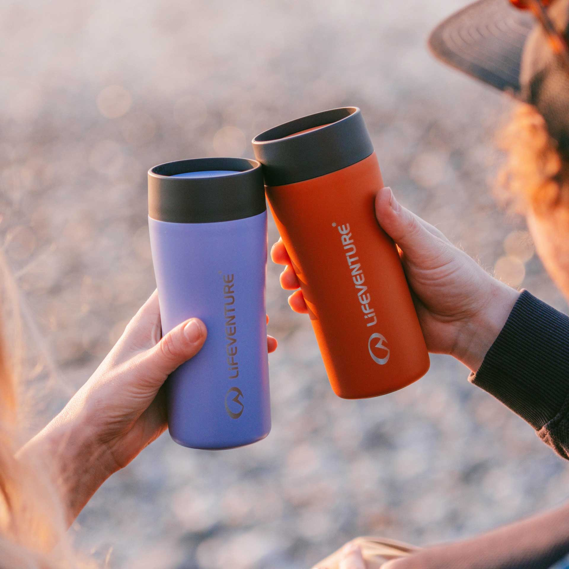One-Touch Thermal Mug - variant[Orange]