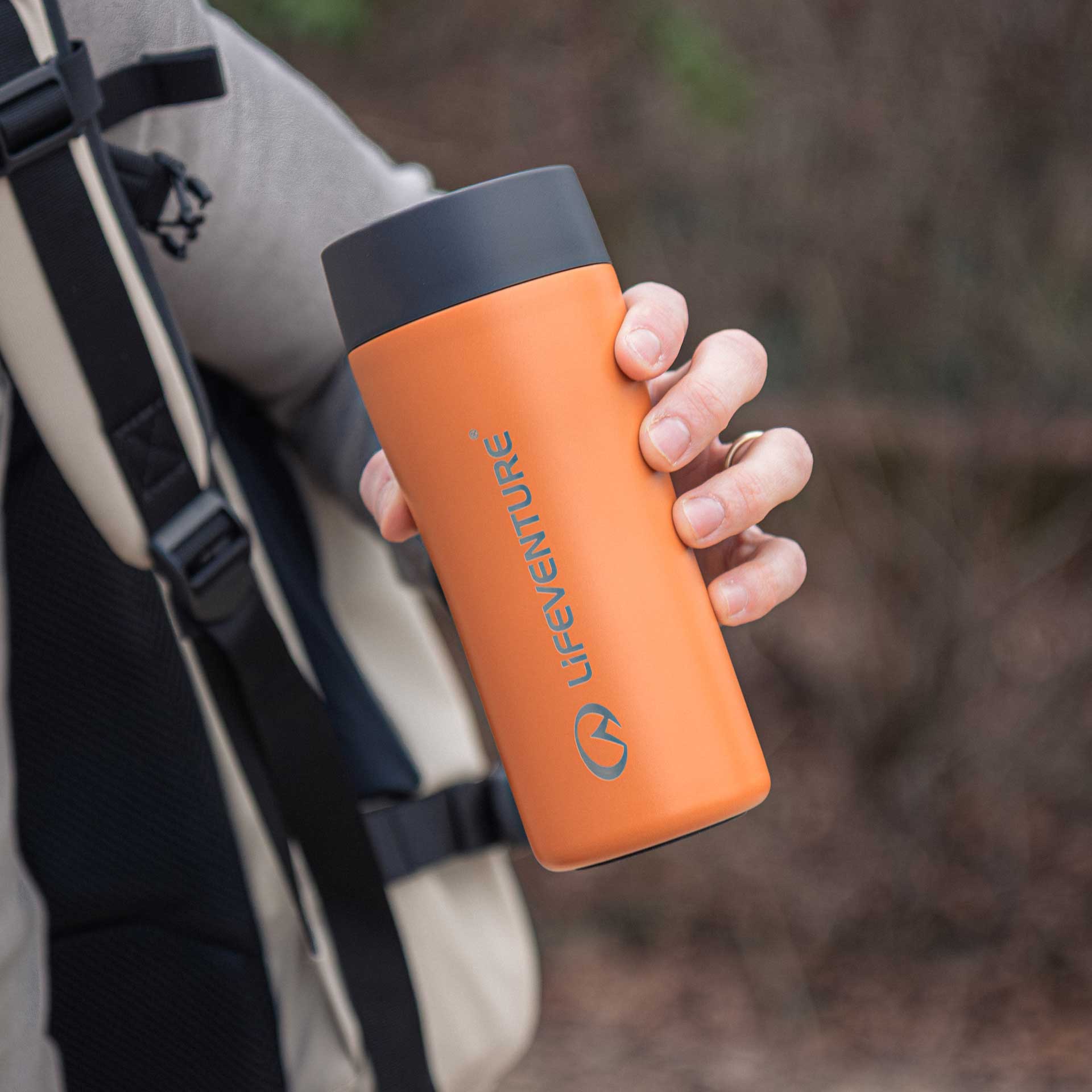 One-Touch Thermal Mug - variant[Orange]