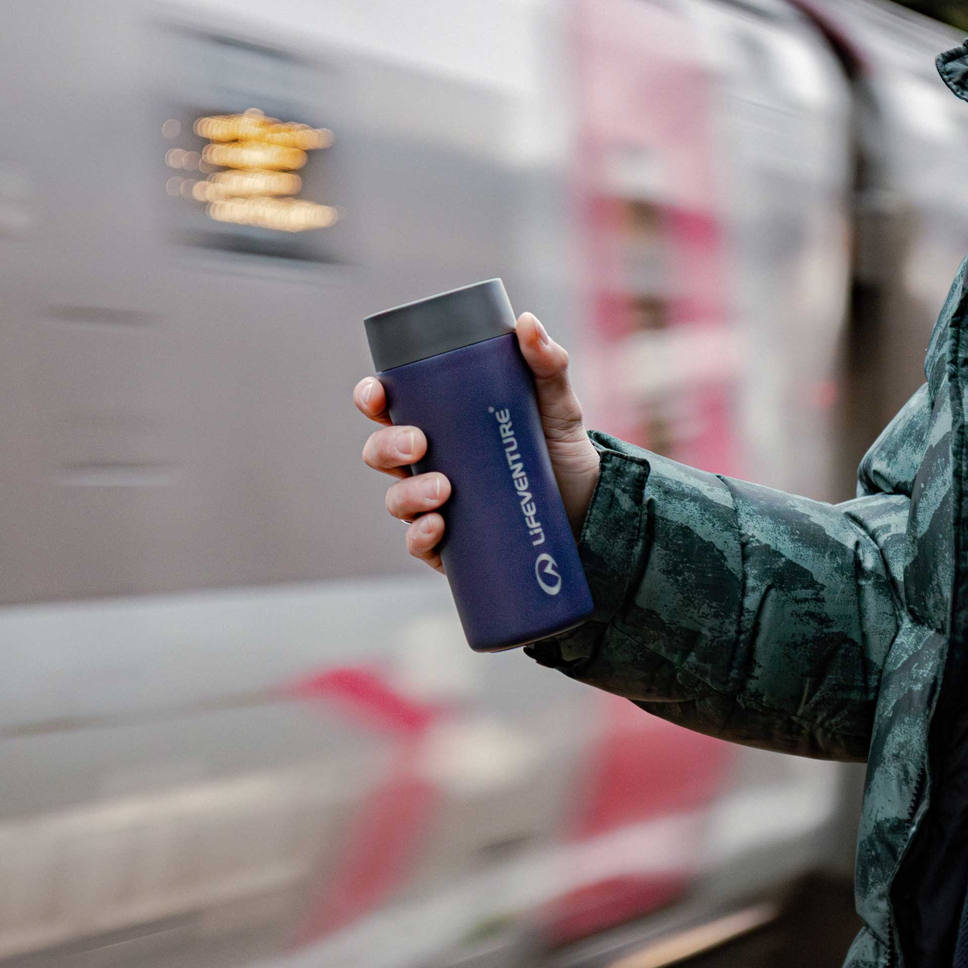 One-Touch Thermal Mug - variant[Purple]