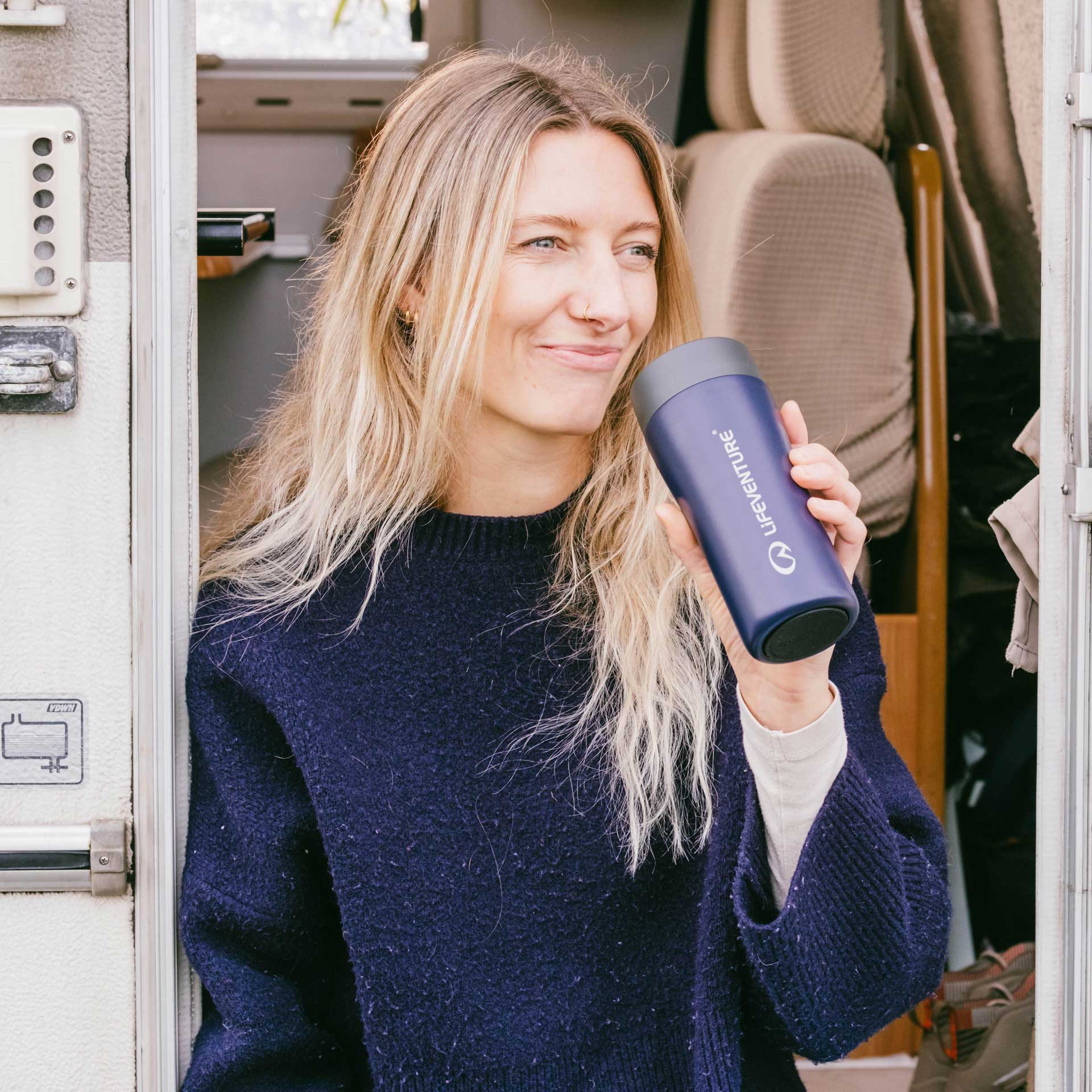 One-Touch Thermal Mug - variant[Purple]