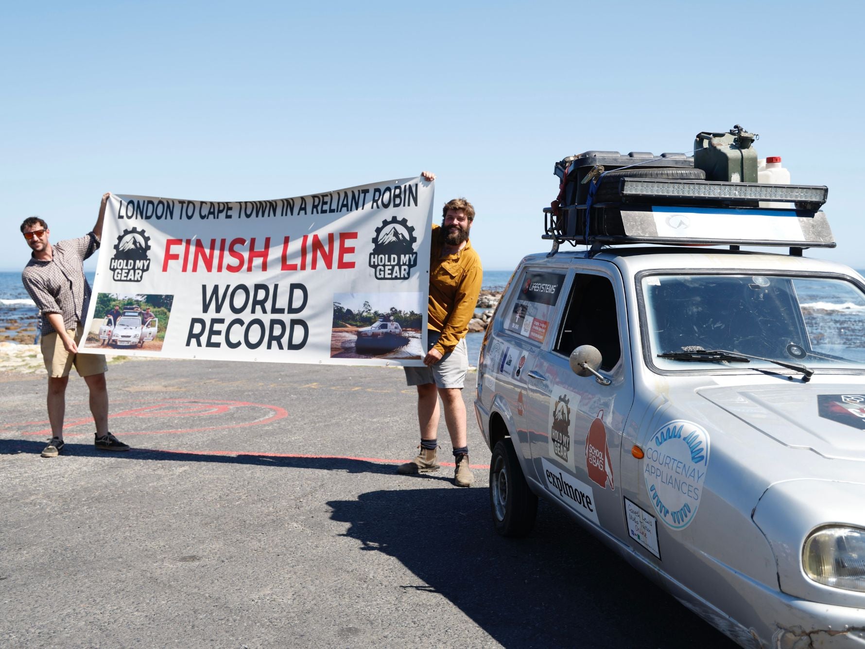 Sheila The Three-Wheeler with World Record Holders Seth & Ollie