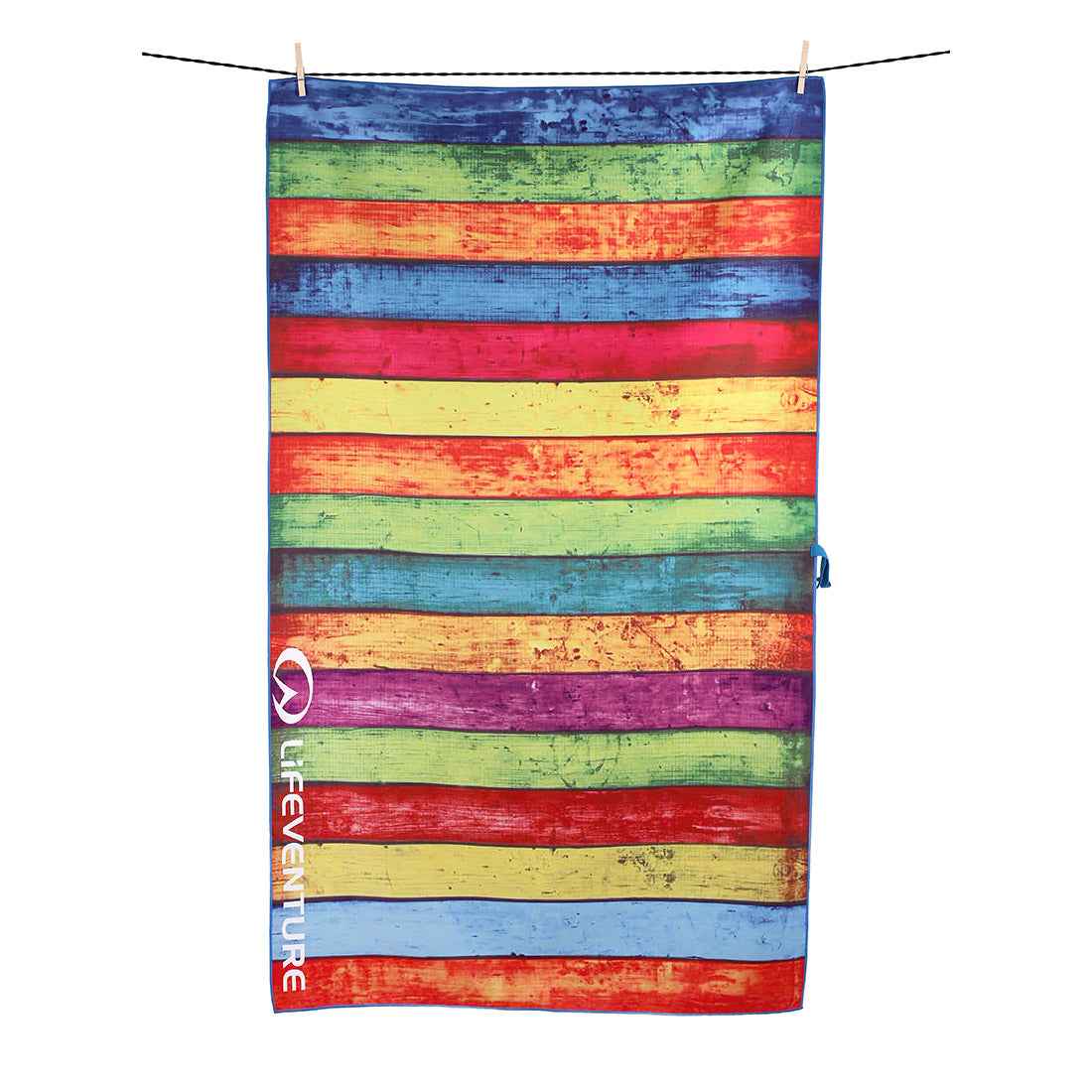 SoftFibre Printed Towels (Striped Planks)