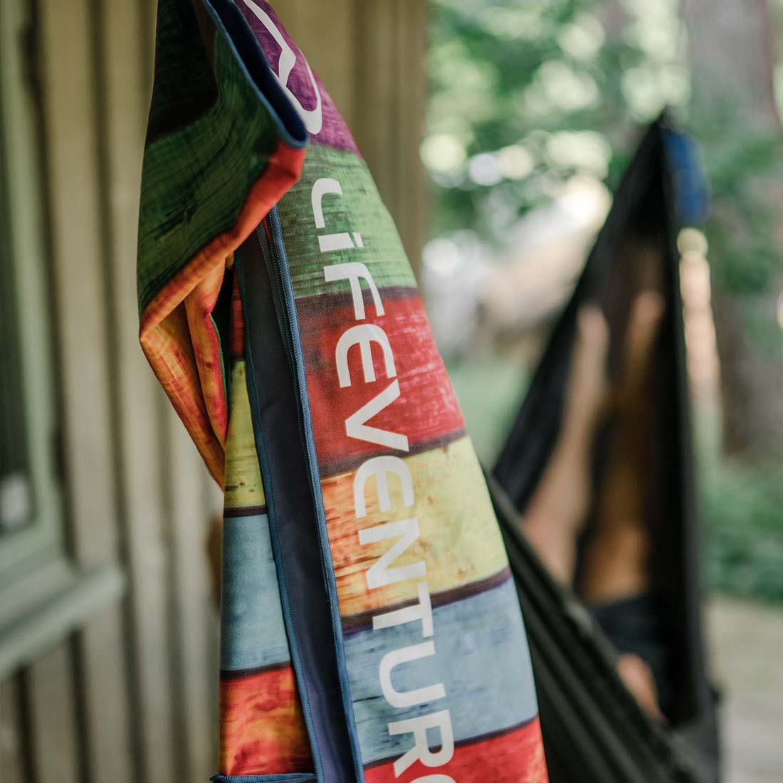 SoftFibre Printed Towels (Striped Planks)