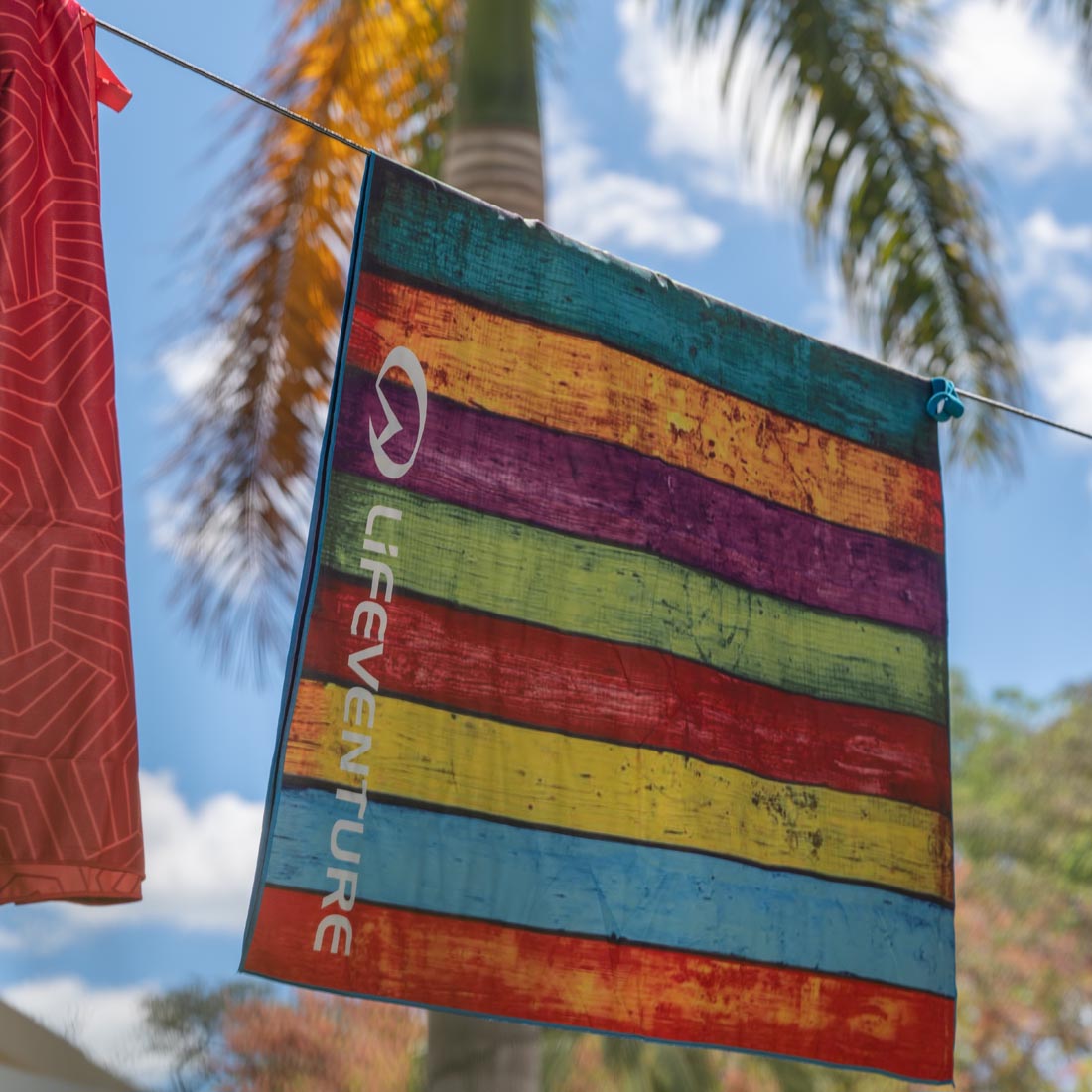 SoftFibre Printed Towels (Striped Planks)