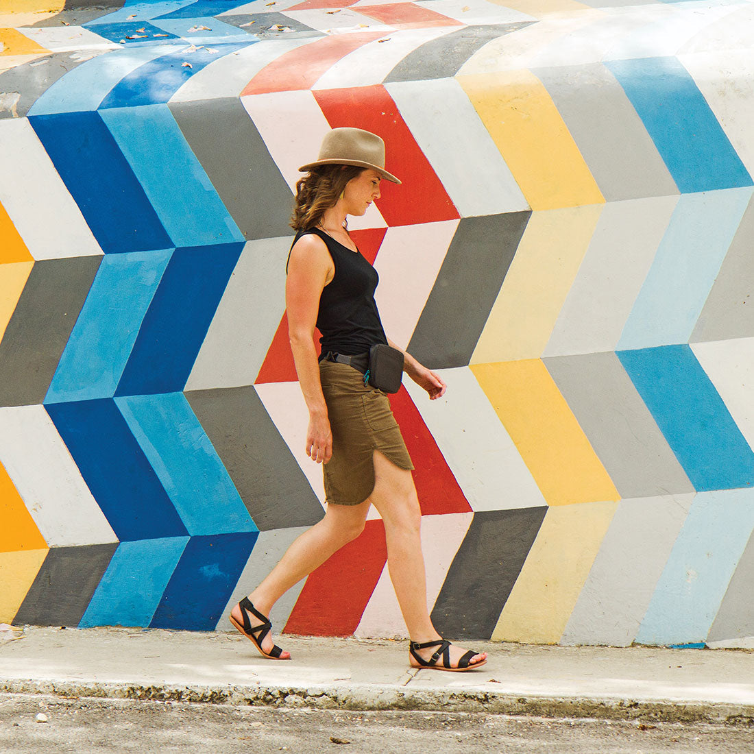 RFiD Travel Belt Pouch (Grey)